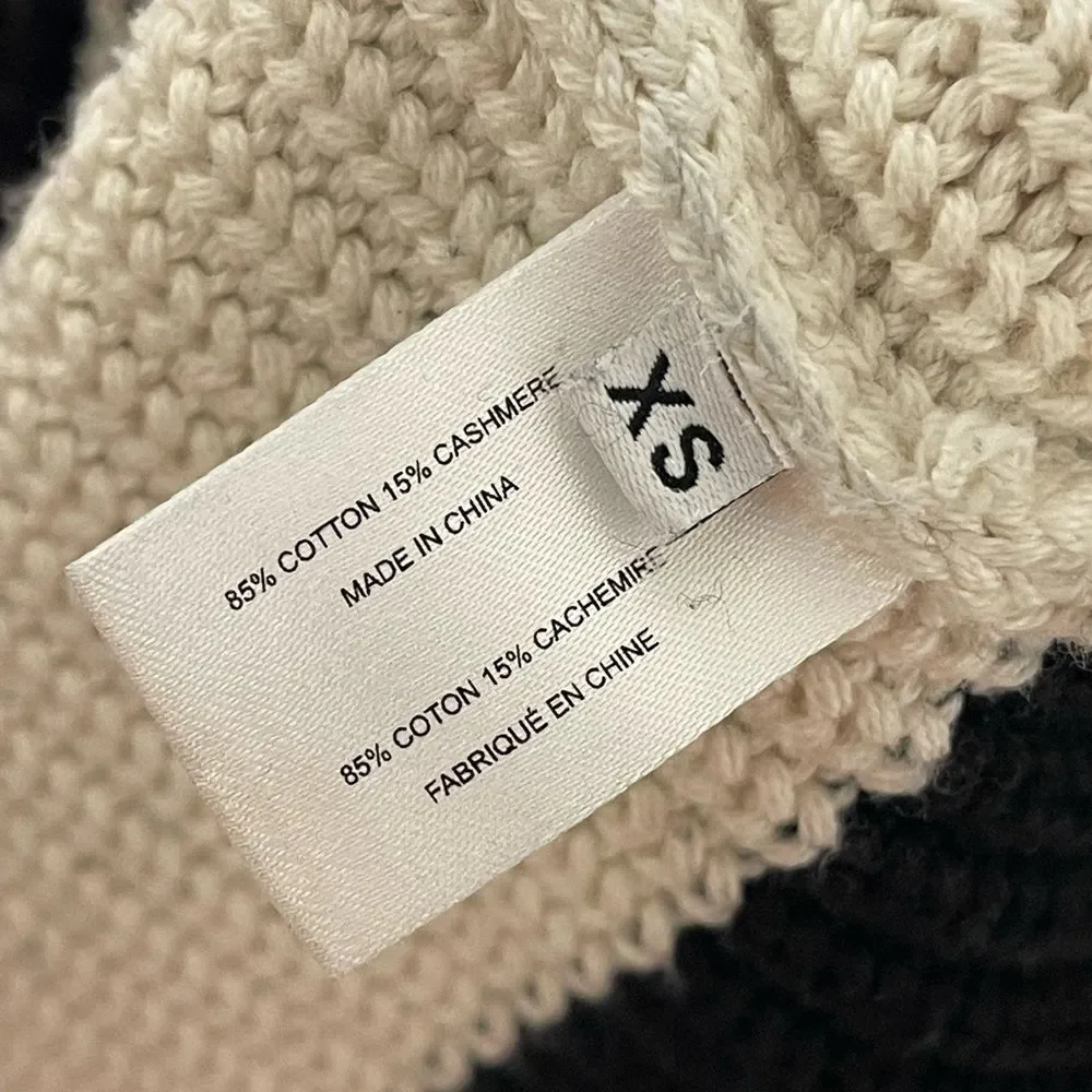 Proenza Schouler Black and White Striped Crewneck Sweater - Picture 4 of 6
